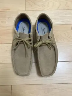 Clarks ベージュ スエード シェイカーⅡ ラン モカシン UK8