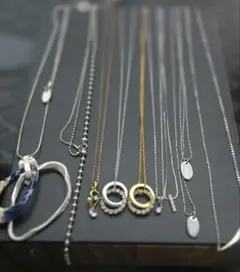 シルバー ゴールド ネックレス ９セットLEPSIM等