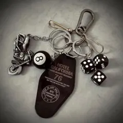 サイコロ 8ボール バイク キーホルダー アクセサリー キーホルダー カラビナ