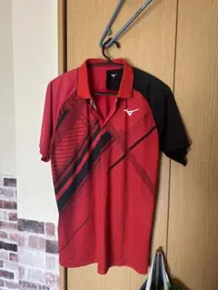 Mizuno ポロシャツ レッド/ブラック