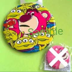 ♥未使用タグ付き♥ ロッツォ　リトルグリーンメン　缶バッジ　ディズニー