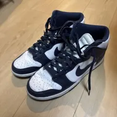 Nikeダンクハイネイビー/ホワイト ハイカットスニーカー