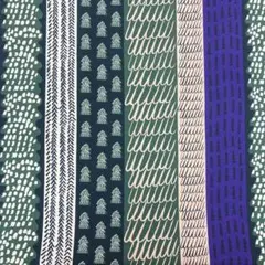 [no.3287]kippis 針葉樹林柄 グリーン ハブメッツァ 生地＊