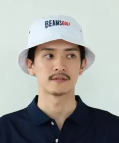 BEAMS GOLF バケットハット ホワイト サイズL