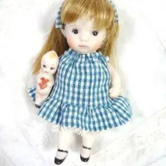 ハンドメイドぬいぐるみ　パープルドットパンダちゃん