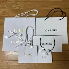 Dior・Chanel ショップ袋 ・ギフトバッグ6点セット