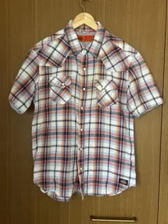 人気ブランド！Dickies 半袖チェックシャツ