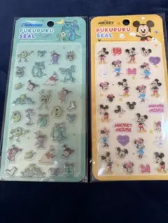 モンスターズインク・ミッキーマウスぷくぷくシール2枚セット