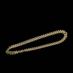 24K ホワイトジルコニア ゴールドペーパーチェーンブレスレット - メルカリ