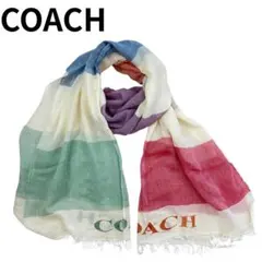 COACH コーチ ストール マルチカラー
