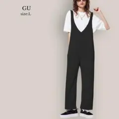 ジーユー GU カットソーサロペットパンツ　2WAY仕様　オールインワン