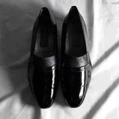 90s Black enamel loaferのサムネイル