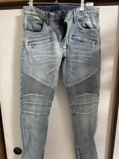 mnml ストライプデザイン スキニーデニム