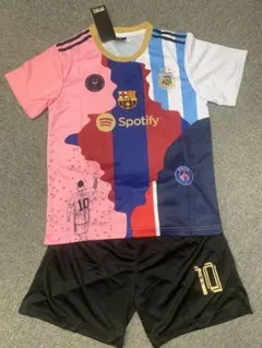 150cmコラボモデル　メッシ 子供サッカーシャツセット