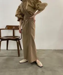 lawgy original wrap skirt ベージュ