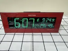 RHYTHM 電波デジタル時計 8RZ173SR 365色 温湿度計