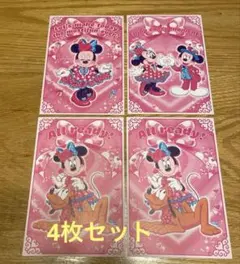 【お値下げ】ミニー　カード4枚セット　クリスタルパレスレストラン