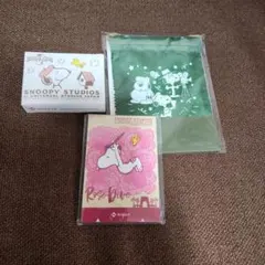SNOOPY 印鑑ケース　巾着　メモ帳