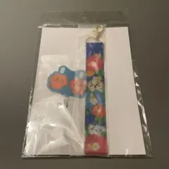 ちいかわ　シーサーのおみやげやさんハンドストラップ付きフォンタブ（ハイビスカス）