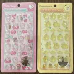 サンリオ ボンボンドロップシール キティ ポムポムプリン 2個セット