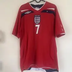 未使用タグ付きイングランド代表2002W杯アルゼンチン戦ベッカム仕様♯7