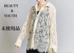 【新品未使用】BEAUTY&YOUTナイロンコットン レース シャツのサムネイル