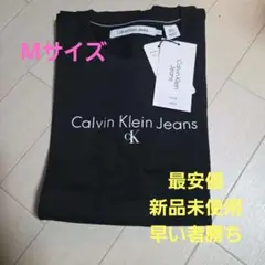 【最安値】Calvin Klein Jeans ブラック Tシャツ M　ゴルフ