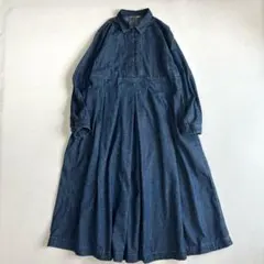 極美品/25SS✨ソウルベリー　私の夏デニムワンピース ゆったり　ギャザー　3L 極美品/25SS✨ソウルベリー 私の夏デニムワンピース ゆったり ギャザー
