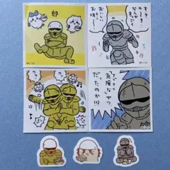 ちいかわ　鎧さん　ラーメン　郎　シール　ステッカー　セット
