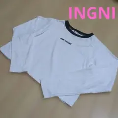 INGNI 長袖Tシャツ リンガーネック ホワイト