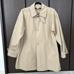 ゲバコ　ステンカラーミドル丈コート　ベージュ　38