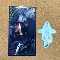 ジョー・力一 2点セット にじさんじ 妖怪万化 お札風カード 6周年 ステッカー