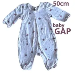 【美品】baby GAP ピンク色ロンパース　0〜3month 50cm