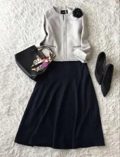 グリーンレーベル ツイードジャケット セットアップ M〜L 卒業式 入学式