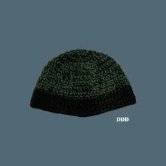 ハンドメイド　手編み　ビーニー　ニット帽