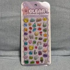 ゆ*に様 クリアぷくぷくキャンディシール　ボンボンドロップシール風
