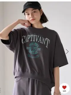 ロペピクニック　ミニ裏毛ハーフスリーブプルオーバー