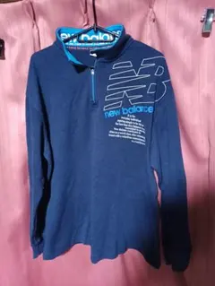 New Balanceニューバランス ハーフジップ スウェット ネイビー 4Lのサムネイル