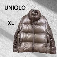 【美品】UNIQLO ユニクロ　ブラウン ダウンジャケット　XL