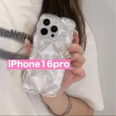 iPhone16pro 新品未使用　キルティング　ラメ　キラキラ　ケース