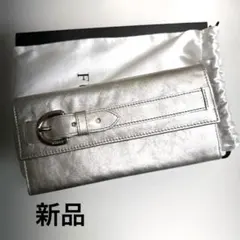 新品未使用FURLA長財布タグ付き FURLA（フルラ） Furla Flow 長財布 XL SOIL ダークグレー