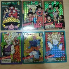 【ドラゴンボールＺ】カードダス　6枚セット　ダブルキラ　2連キラ