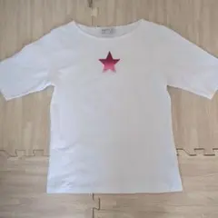 agnès b. 赤い星刺繍 Tシャツ サイズ2