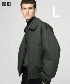 【完売品】UNIQLO U パフテックショートブルゾン 57 OLIVE L