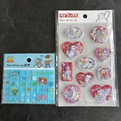 ベイマックス ウォーターシール　 トイ・ストーリー ブロックシール　2枚セット