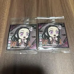 鬼滅の刃　竈門禰豆子 ウエハース　ステッカー 2枚