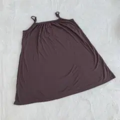 ⭐️キャミソールトップス⭐️ブラウン 茶色 リボン結び 夏 Lサイズ 海コーデ