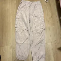ピンク カーゴパンツ サイドポケット付き