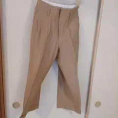 希少L マーガレットハウエル リネン100% ベージュパンツ ナチュラル系
