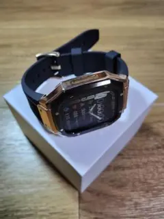 T*K様 Appleウォッチ ベルト ブラック/ゴールド